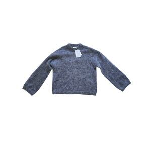 NWT H&M Premium Oversized Mohair Wool Blend Sweater Dark Gray Melange Size‎ XS